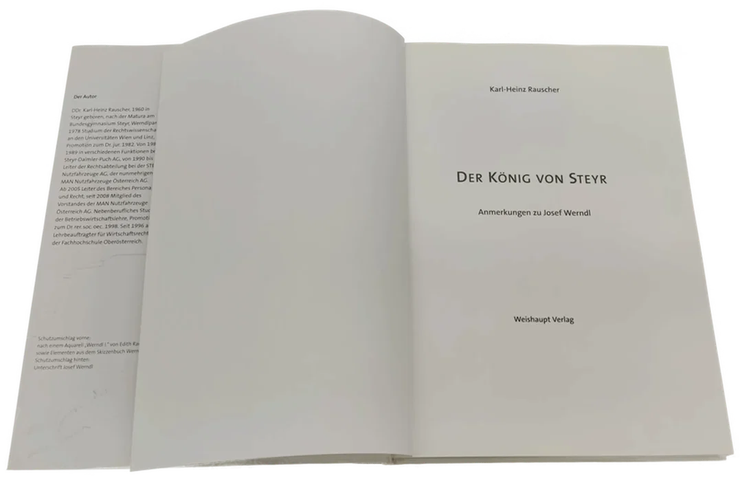 Buch "Der König Von Steyr" Anmerkungen zu Josef Werndl – Bild 5