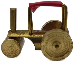 Miniatur Messing Straßenwalze | Sammlerstück mit Patina – Vorschau 3