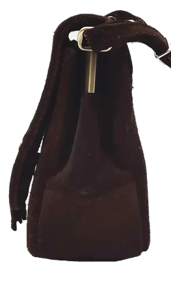 Wildleder Trachtentasche dunkelbraun - Bild 4