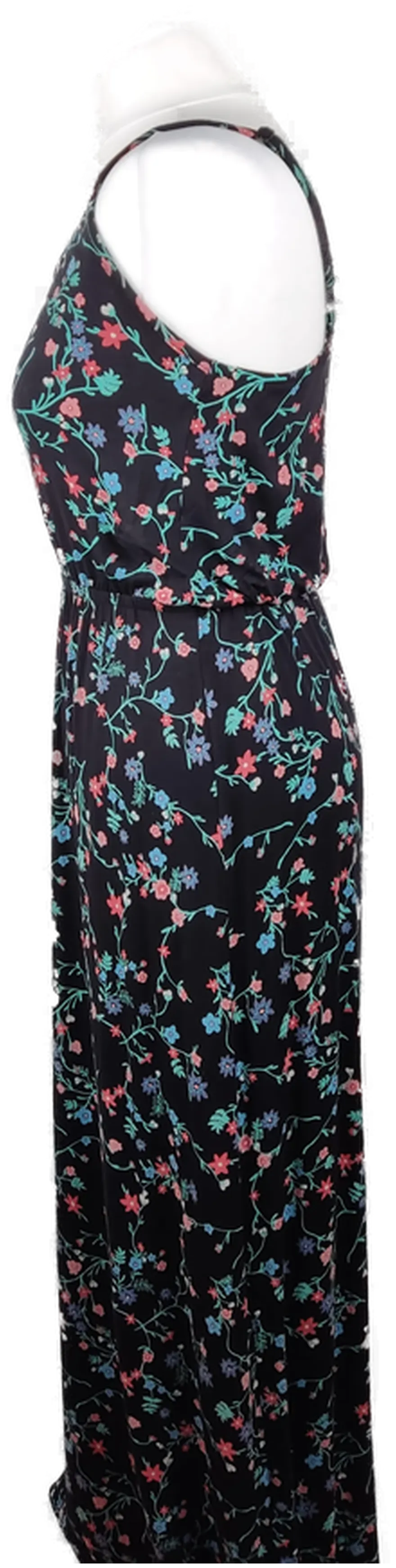 Bonprix Damen-Maxikleid Viskose Dunkelblau Geblümt | Sommerlich – Bild 2