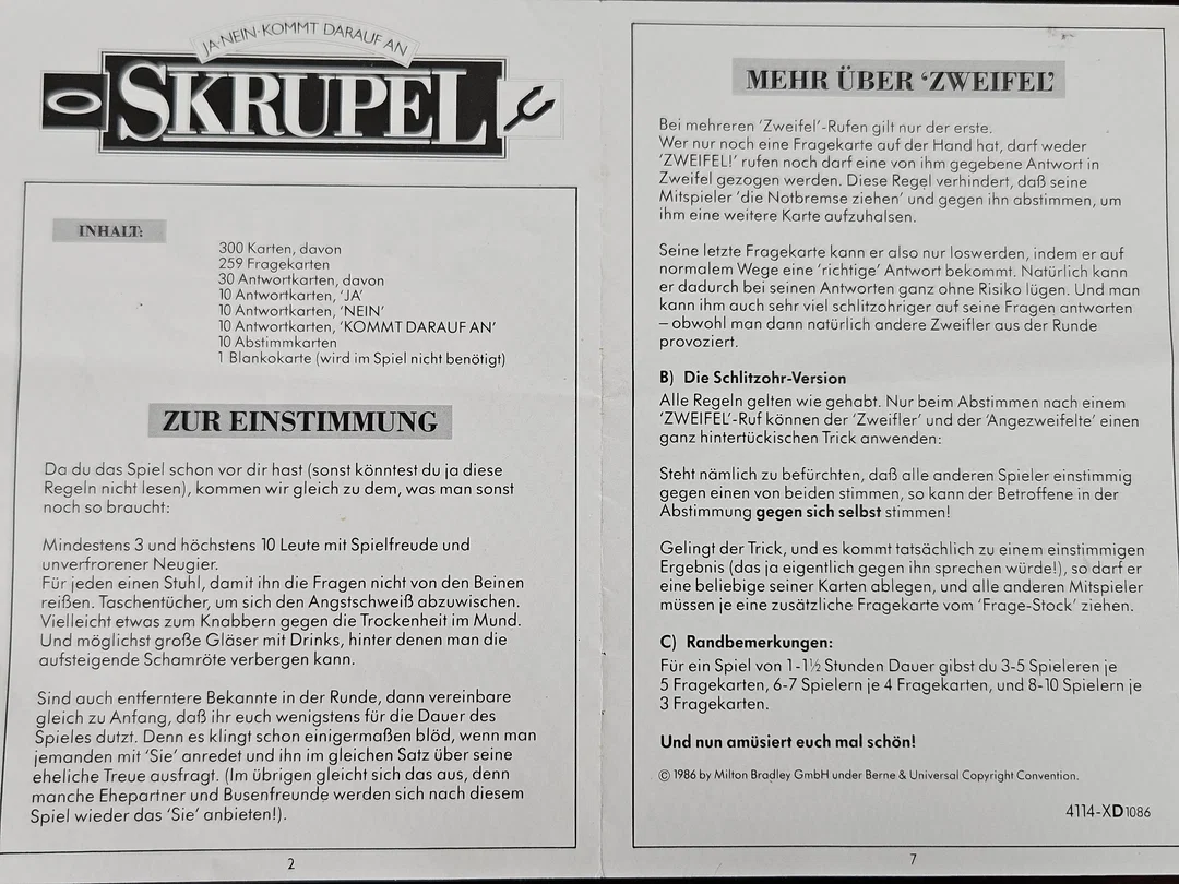 Skrupel - Gesellschaftsspiel - MB Spiele – Bild 2