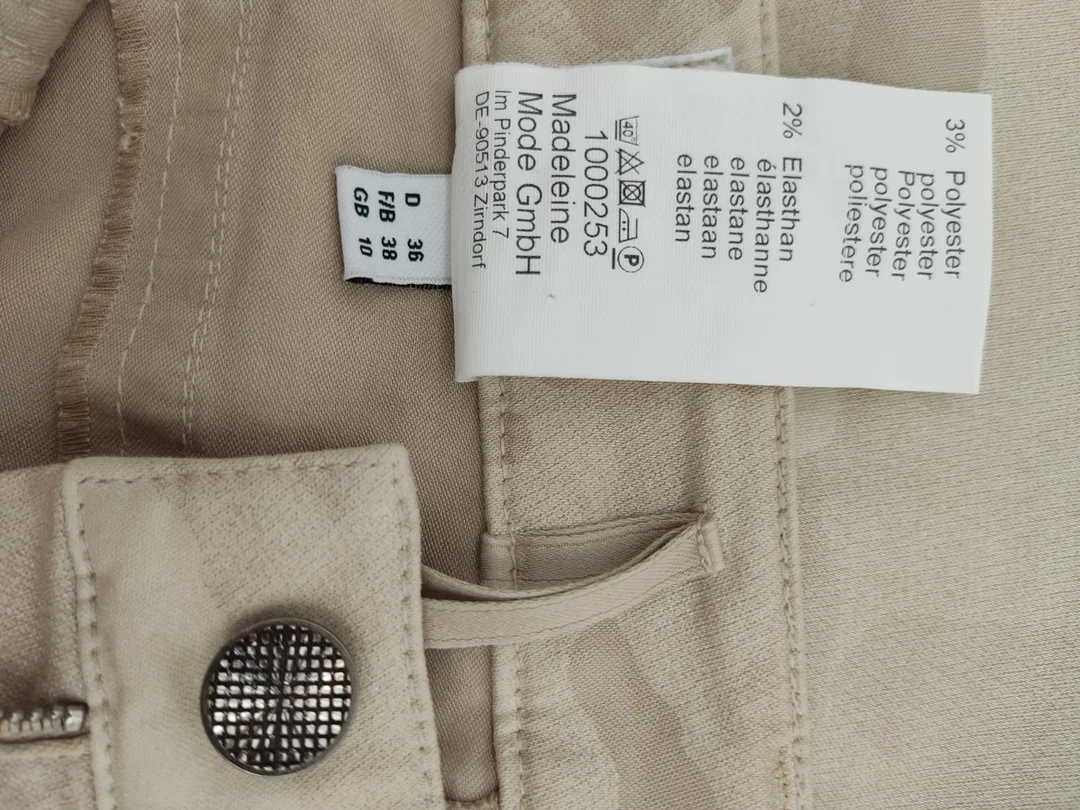 Madeleine Damen Hose beige – Bild 5