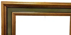 Klassischer Galerie-Bilderrahmen in Gold & Salbeigrün - Bild 3