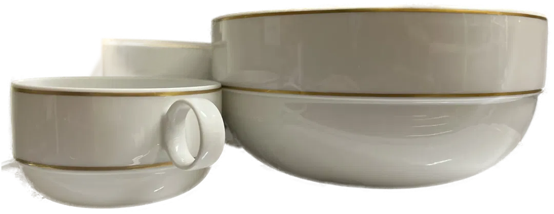 ROSENTHAL Tafelservice 75-teilig weiß mit Goldrand Studio Line - Bild 1