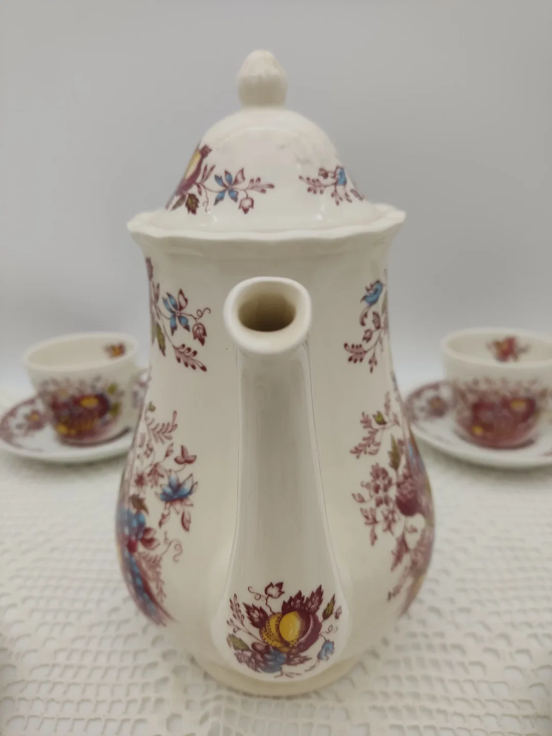 Royal Tudor 'Fruits & Flowers' Kaffee- und Teeservice Keramik | Englischer Schatz – Bild 10