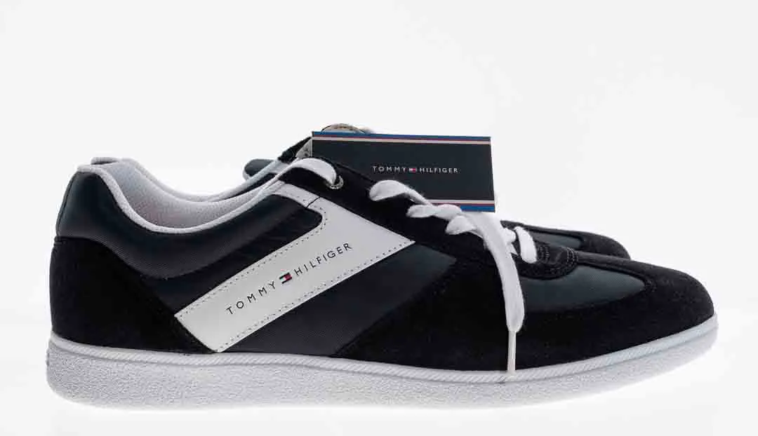 TOMMY HILFIGER Danny 1C4 Herren Sneakers in schwarz-weiß, Größe 45 – Bild 2