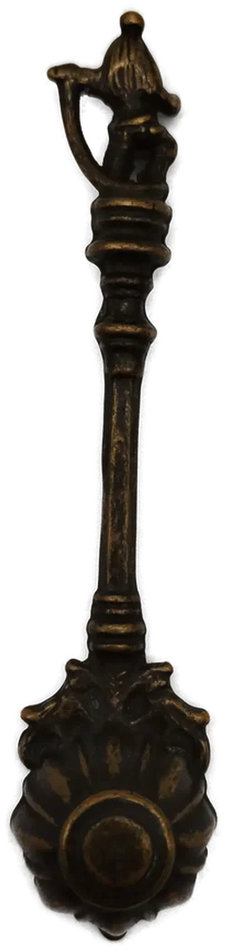 Alter indischer Bronze-Löffel - ca. 16cm - Bild 5