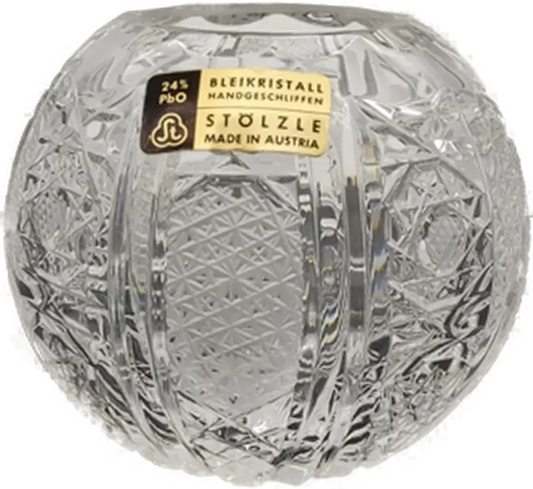 Stölzle Bleikristall Kugelvase ca 7cm – Bild 4