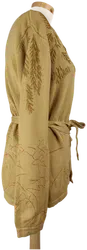 Jones Damen Wickelweste cappucinofarben mit Stickerei - Gr. 44/XXL - Bild 3