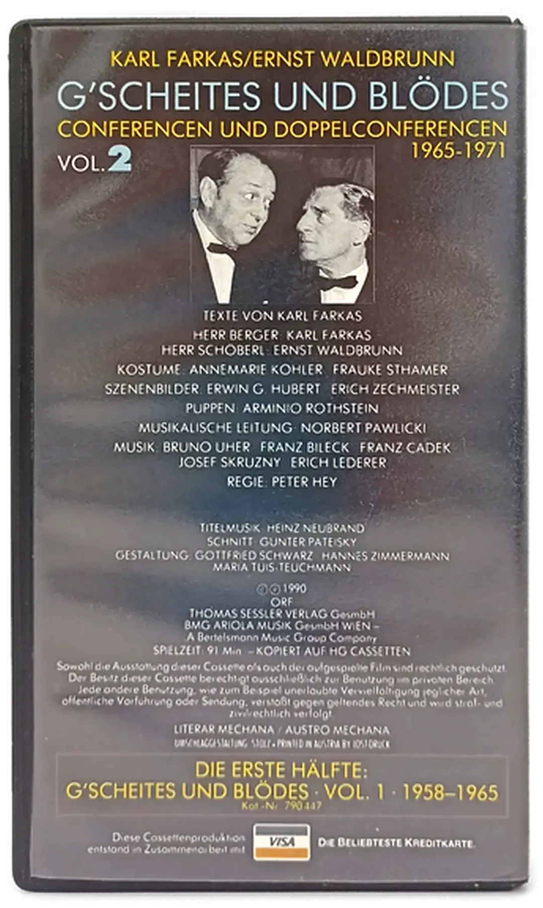 VHS "Farkas und Waldbrunn: Gscheites und Blödes" Vol.2 – Bild 2