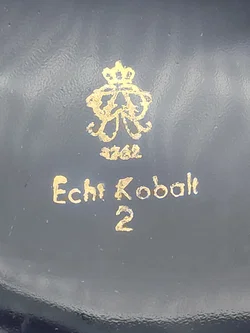 Porzellan Zuckerdose Echt Kobalt & Gold  | Aus Thüringischen Manufaktur – Vorschau 10