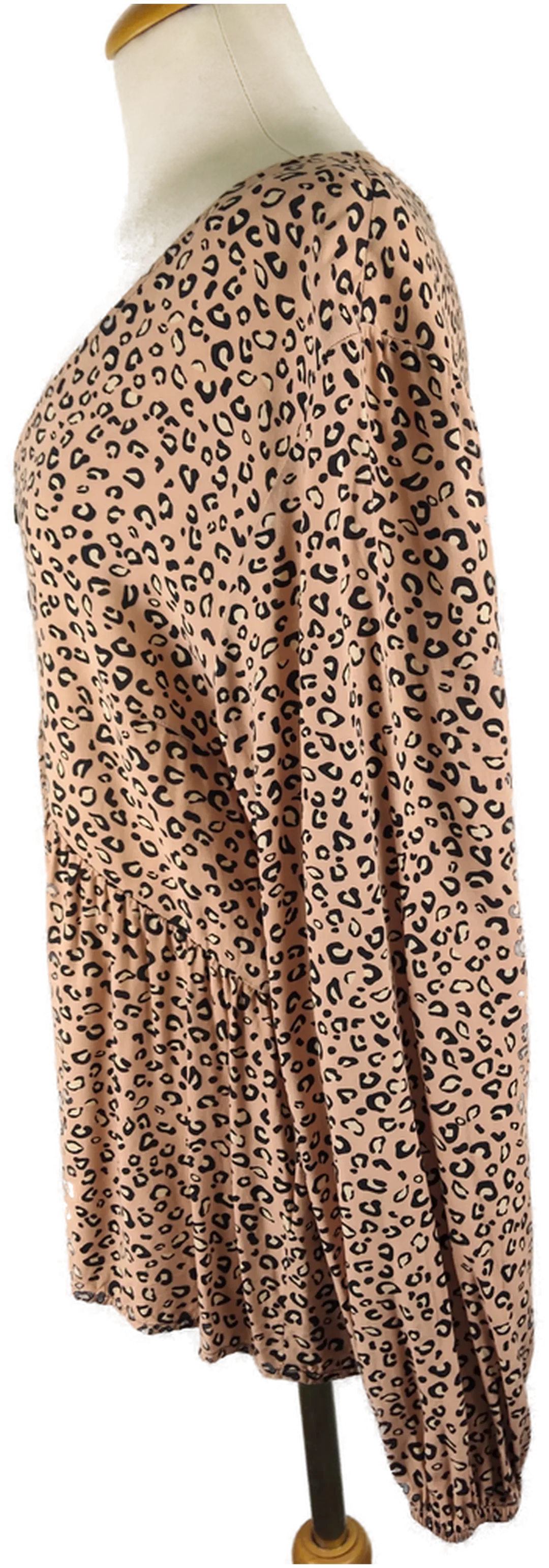 Damen-Shirt Clockhouse Viskose Gr.44 Animal Print | Sommer-Statement – Bild 3