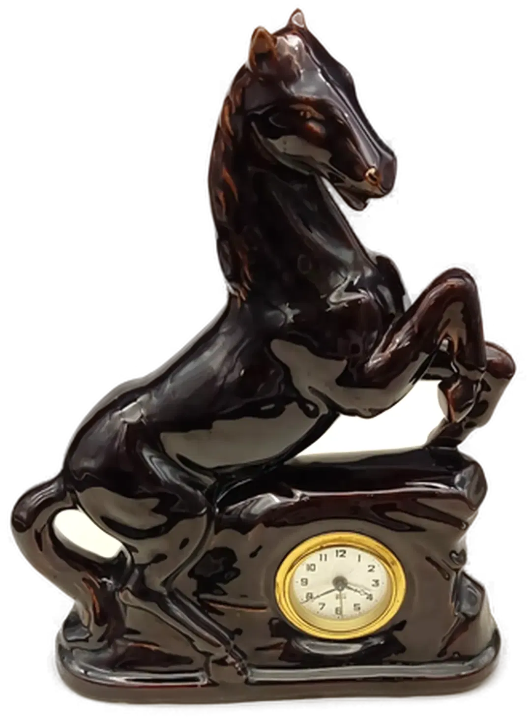 Keramik Pferd mit Uhr - Bild 4