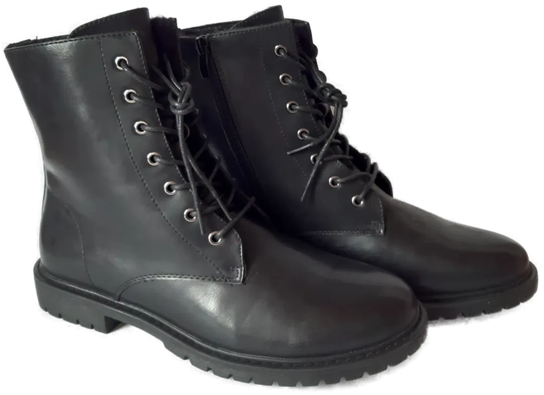 Anna Field Damen Stiefeletten Lederimitat, schwarz - Gr. 42 - Bild 1