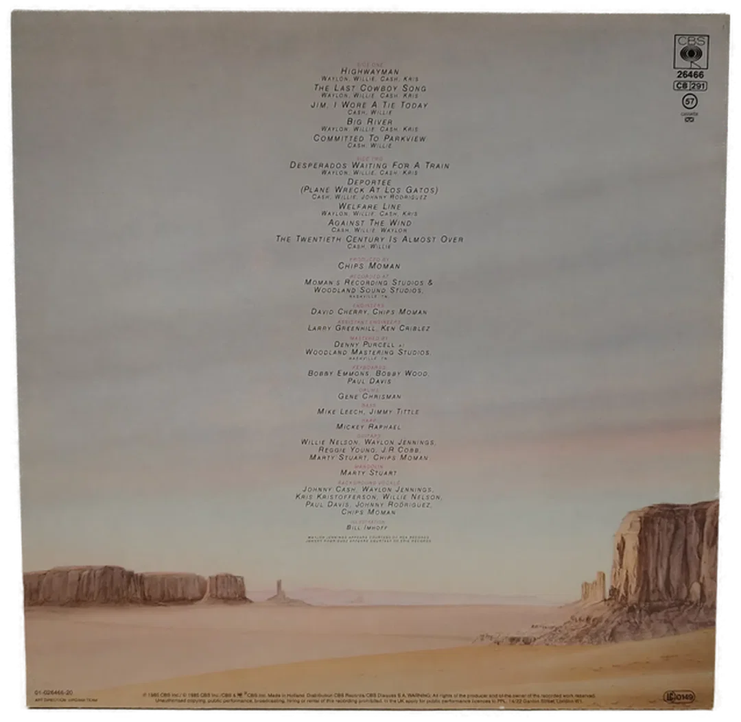 LP Highwayman (Waylon/Willie/Johnny/Kris) | Sehr Gut Erhalten – Bild 2
