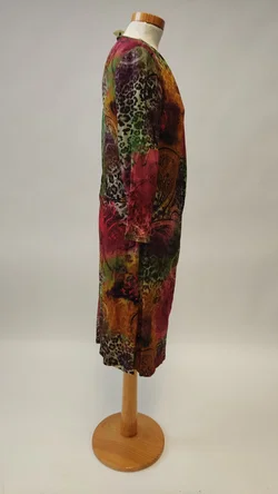 COMMA Damenkleid mehrfarbig gemustert - Gr. 44 - Bild 2