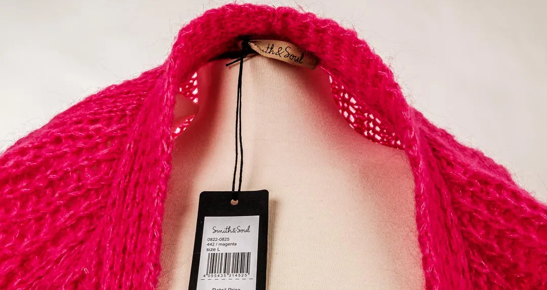 Smith & Soul Strickweste magenta Gr. L mit Etikett – Bild 3