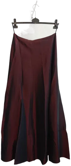 Zweiteiler Rock & Korsett, weinrot - Gr. M - Bild 3