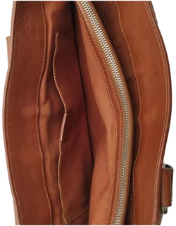 Braune Celine Tasche - mehrere Innentaschen / leder-ähnliches Material - Bild 3