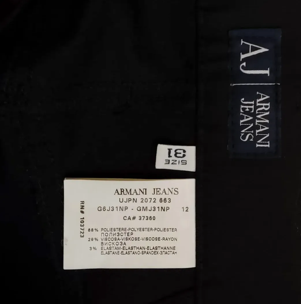 Armani Jeans Herrenjeans schwarz Gr. M – Bild 5