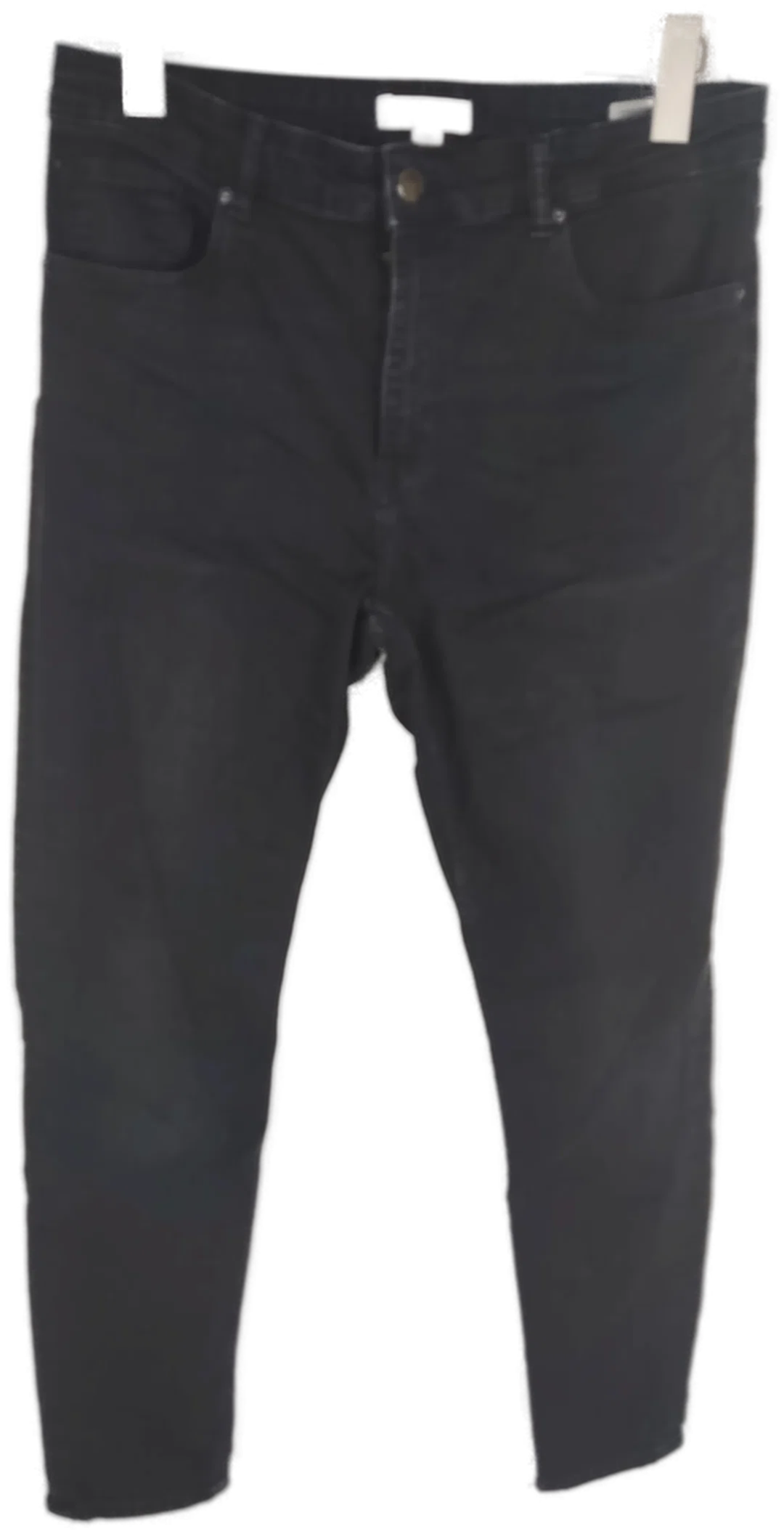 Schwarze H&M Damen Jeans mit Stretch, Größe 44 - Bild 1