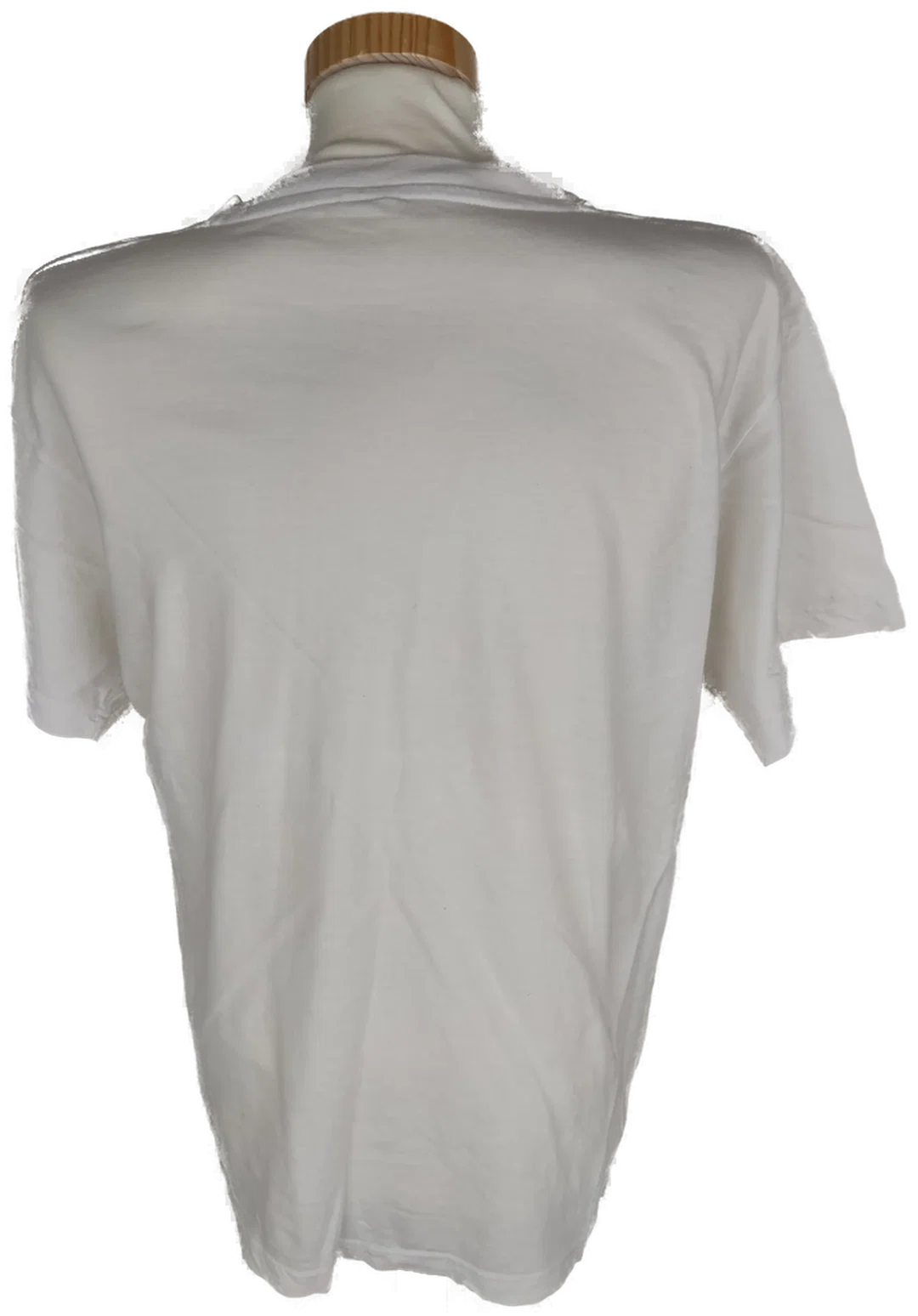 T-Shirt "Fashion", kurzarm mit Rundhalsausschnitt, weiß und Aufdruck, Größe M – Bild 3