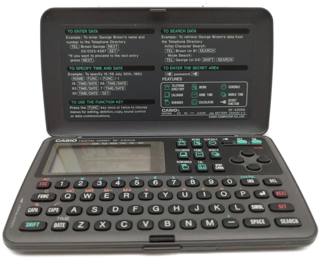 CASIO Digital Diary SF-4300A - 32KB / Made in Taiwan - Bild 4