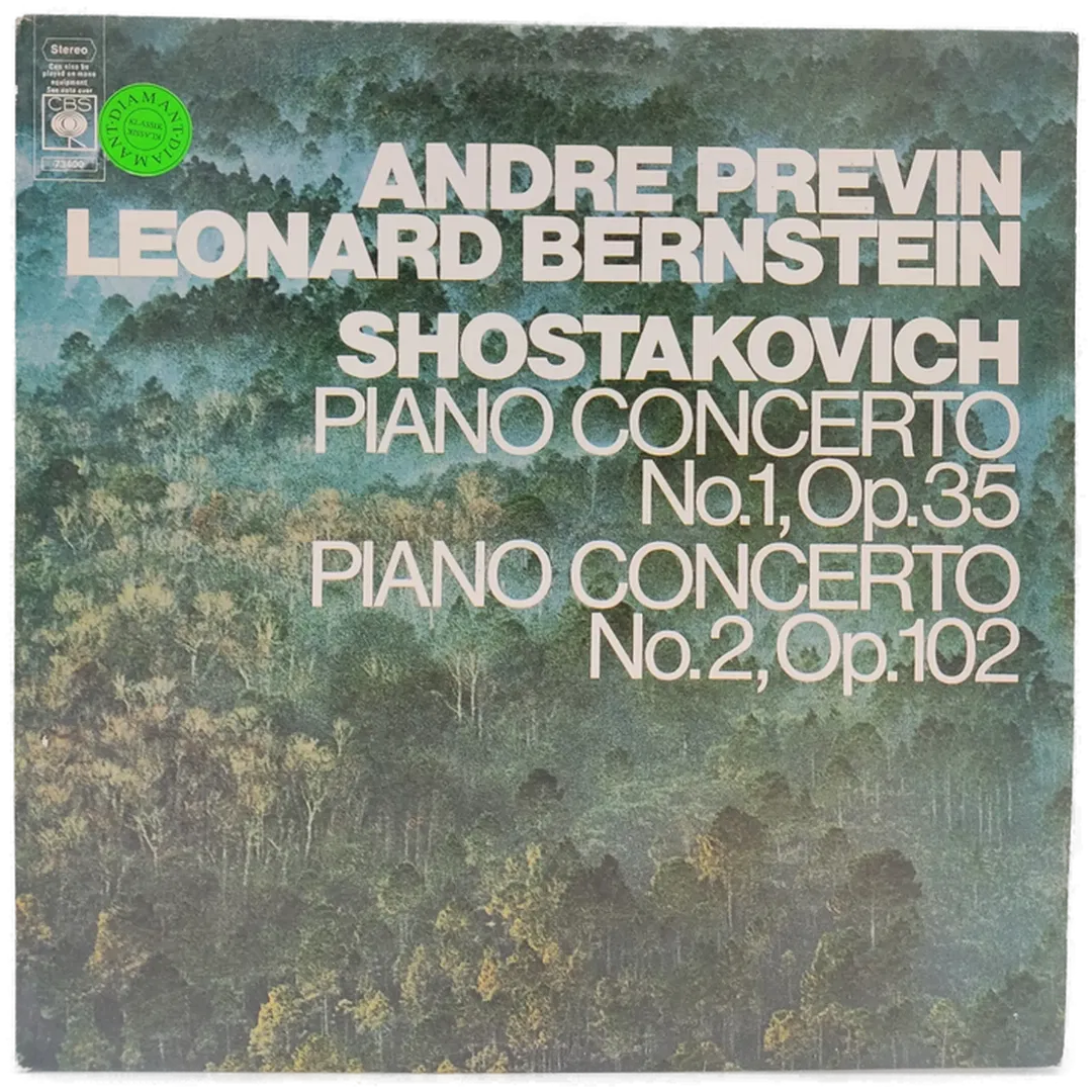 Vinyl LP - Previn, Bernstein, Shostakovich - Piano Concerto No. 1 op. 35 / Piano Concerto No. 2 op. 102 - Bild 1