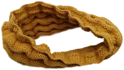 Gelbes Strick-Bandana - ca. 40cm - Bild 2