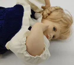 Puppe Porzellan H 501 Hochwertig Länge ca 44cm - Bild 9