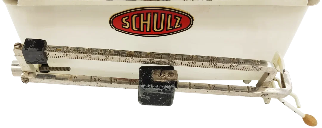 SCHULZ Manuelle Vintage Küchenwaage (bis zu 10kg) in beige – Bild 3