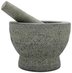 Mörser mit Stößel – Granit, Höhe 11 cm, Ø 15 cm - Bild 2