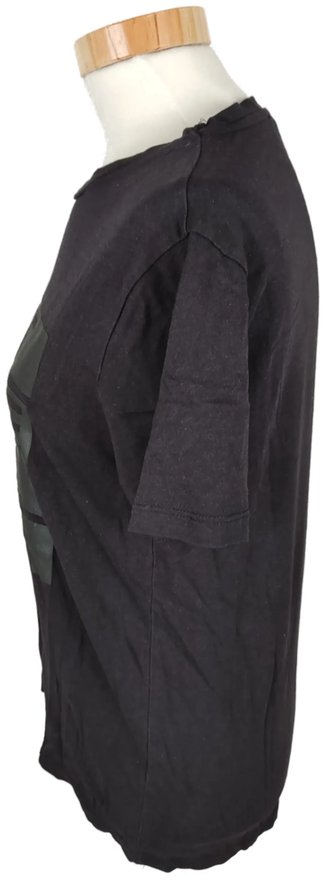AMISU Damen T-Shirt XS, schwarz, bedruckt – Bild 2
