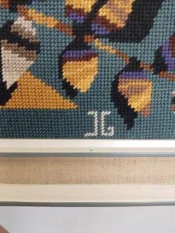 Ausgefallenes Vintage-Stickbild 