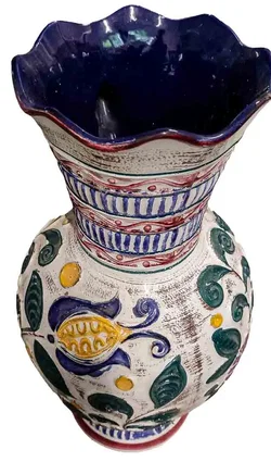 Bay Keramik XL Vase 63 50 West Germany – Vintage Henkelvase 51cm – Vorschau 3