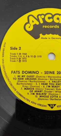 LP Vinyl Fats Domino 