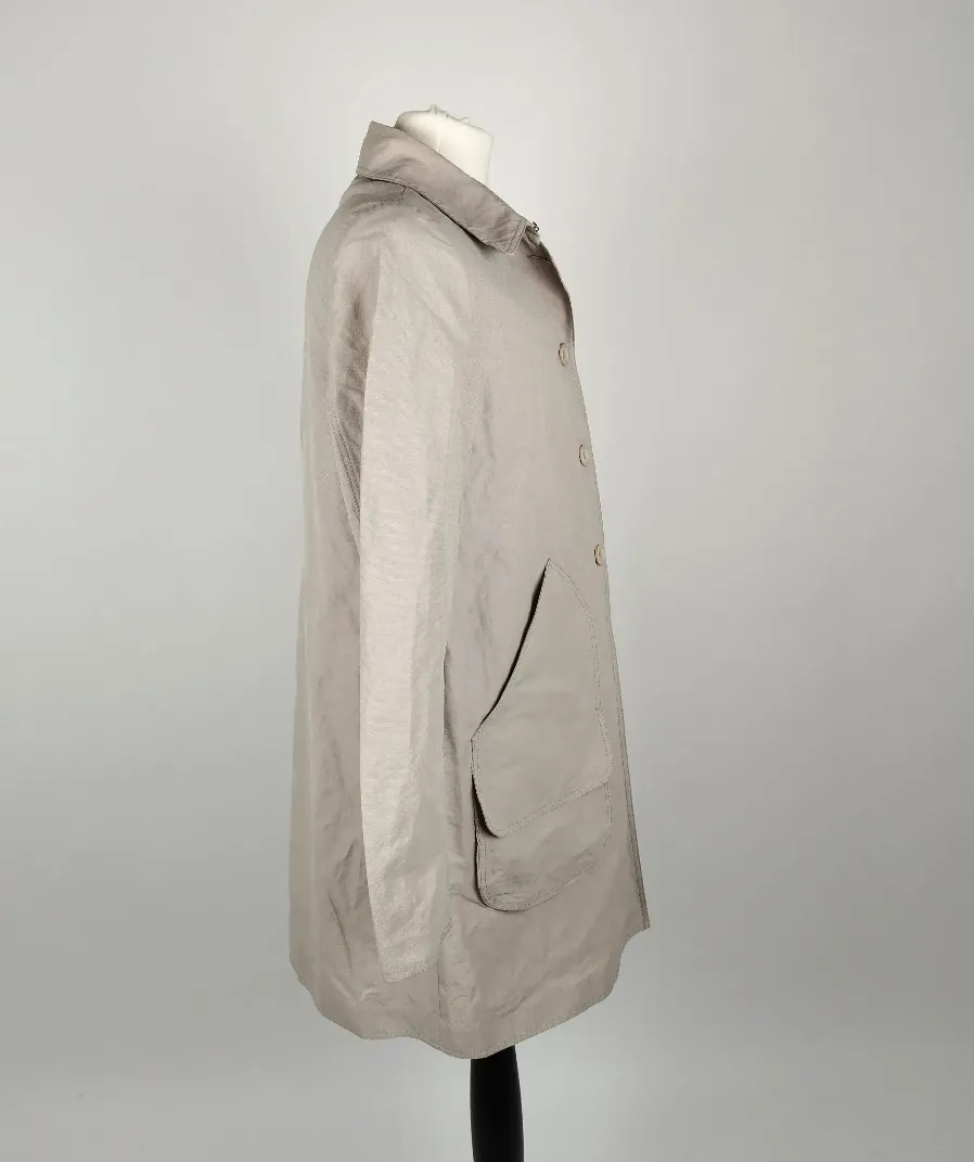 PERSERICO Grauer Mantel - 46, 59% Baumwolle, 36% Polyamidfaser, 5% Metallische Faser – Bild 2