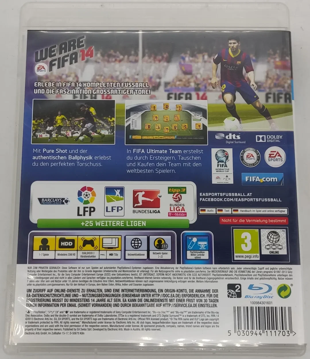 Playstation Sony PS3 Spiel EA Sports FIFA 14 – Bild 2