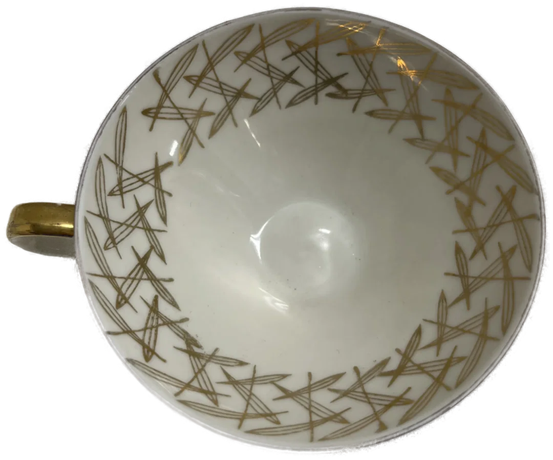 Vintage Sammeltasse mit grafischem Design - 10,5 x 5 cm - Gute Qualität – Bild 1