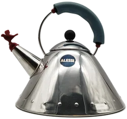 ALESSI Teekanne mit charmantem Stöpsel - ca. 16cm hoch - Bild 1