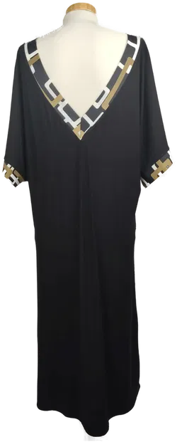 Renate Male Damenkleid midi schwarz mit V-Ausschnitt- M/38 - Bild 2