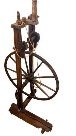 Antikes Bauern-Spinnrad aus Massivholz – Rustikales Deko-Highlight - Bild 4