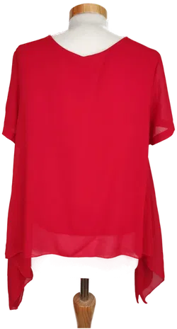 Moda Fashion Damen Kurzarmshirt rot - M/38 - Bild 2