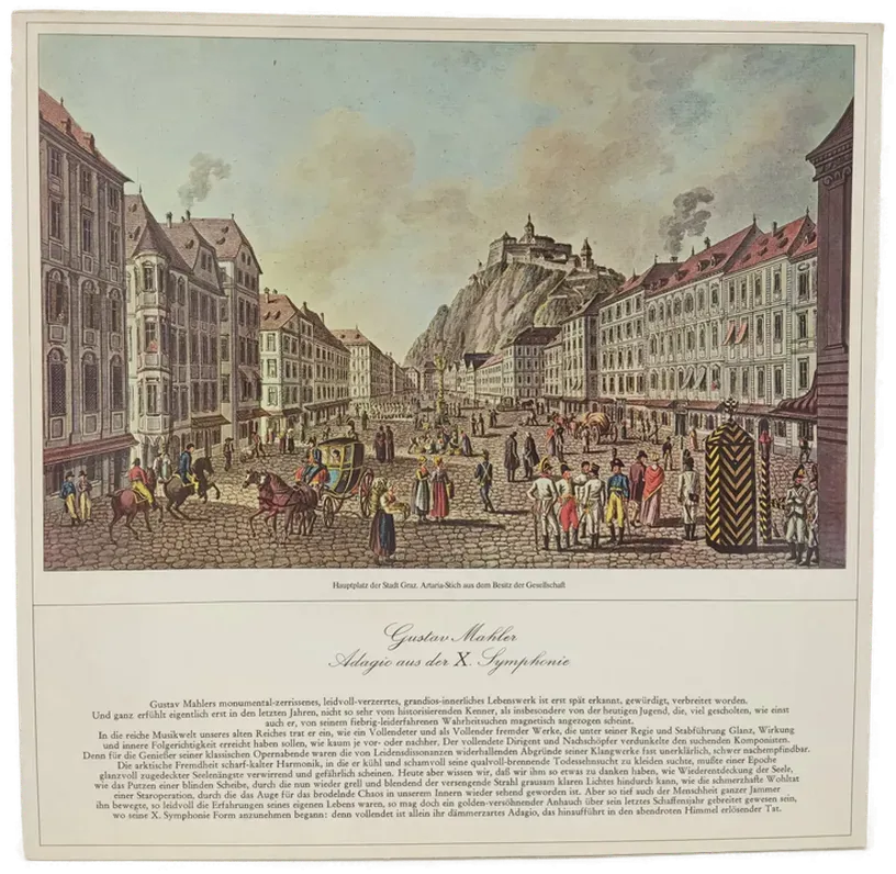 Vinyl LP - Wolfgang Amadeus Mozart, Gustav Mahler - Konzert für Klavier und Orchester / Adagio aus der X. Symphonie  – Bild 2