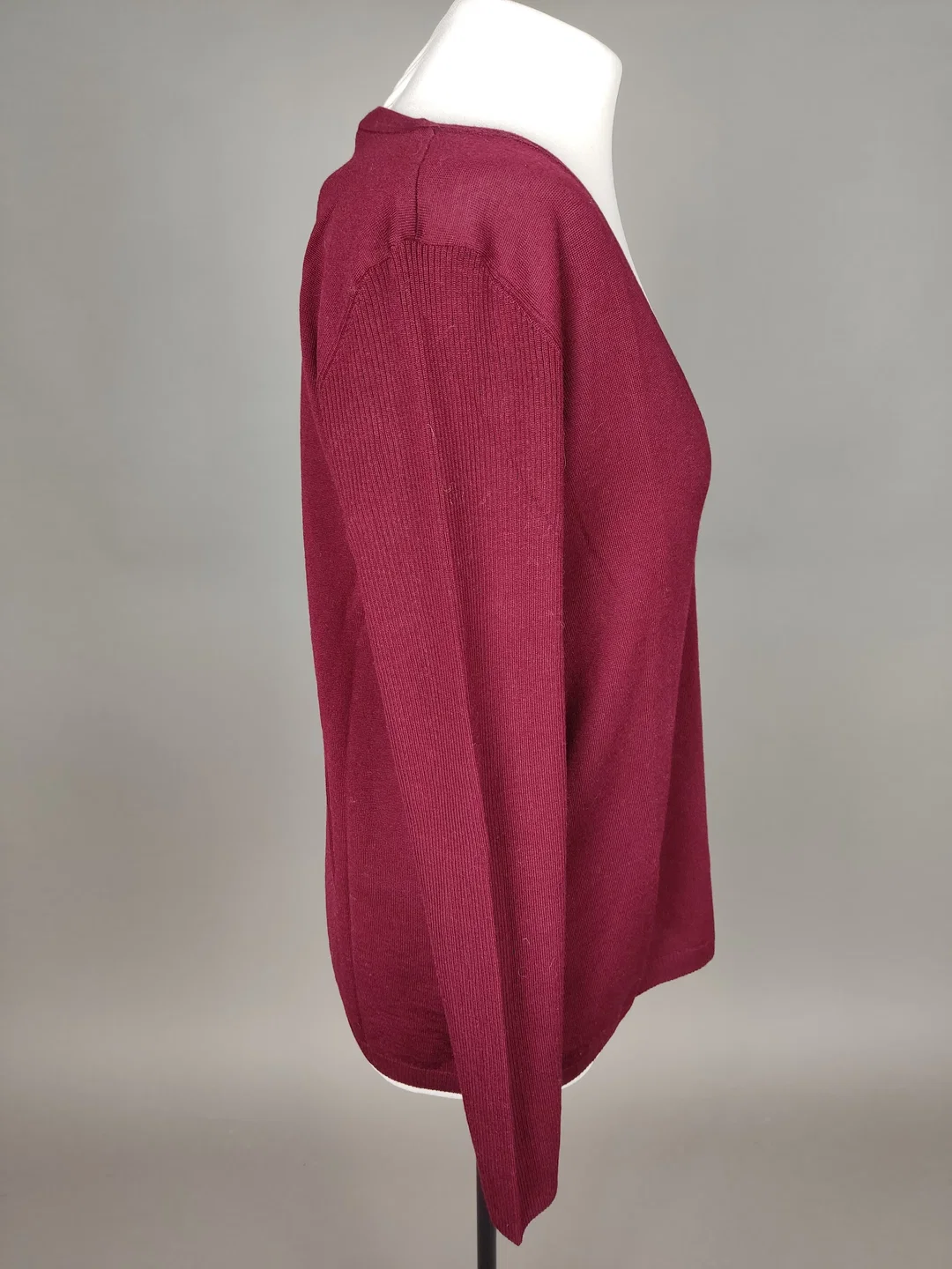 MADELEINE Damen-Strickjacke weinrot - XL / 42 – Bild 2