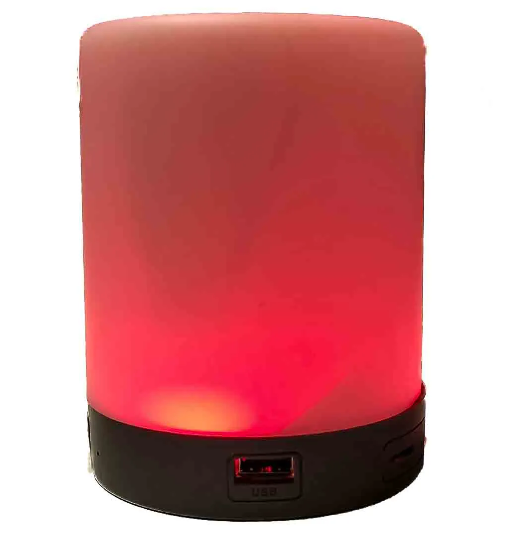 LED Lamp Speaker mit Farbwechsel, ca. 12 cm, Bluetooth & USB - Bild 1