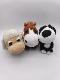 6 Plüschtiere "Big Headz", Set, Kuscheltiere – Vorschau 3