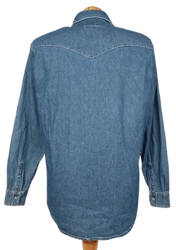 Mustang Jeans Herren Hemd, blau - Gr. M  - Bild 2