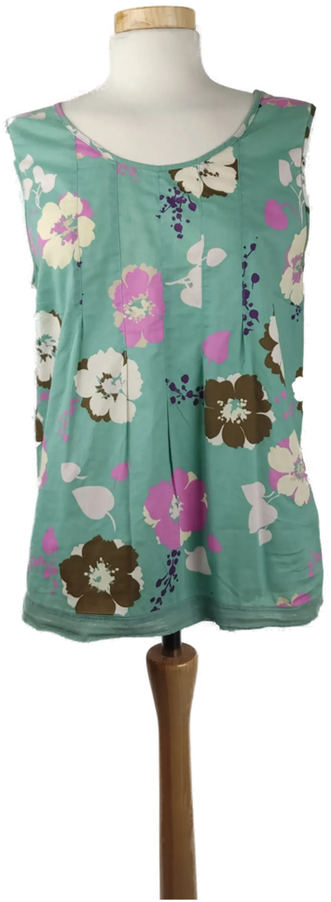 Jackpot Damen-Blusentop grün geblümt - M/38 - Bild 1