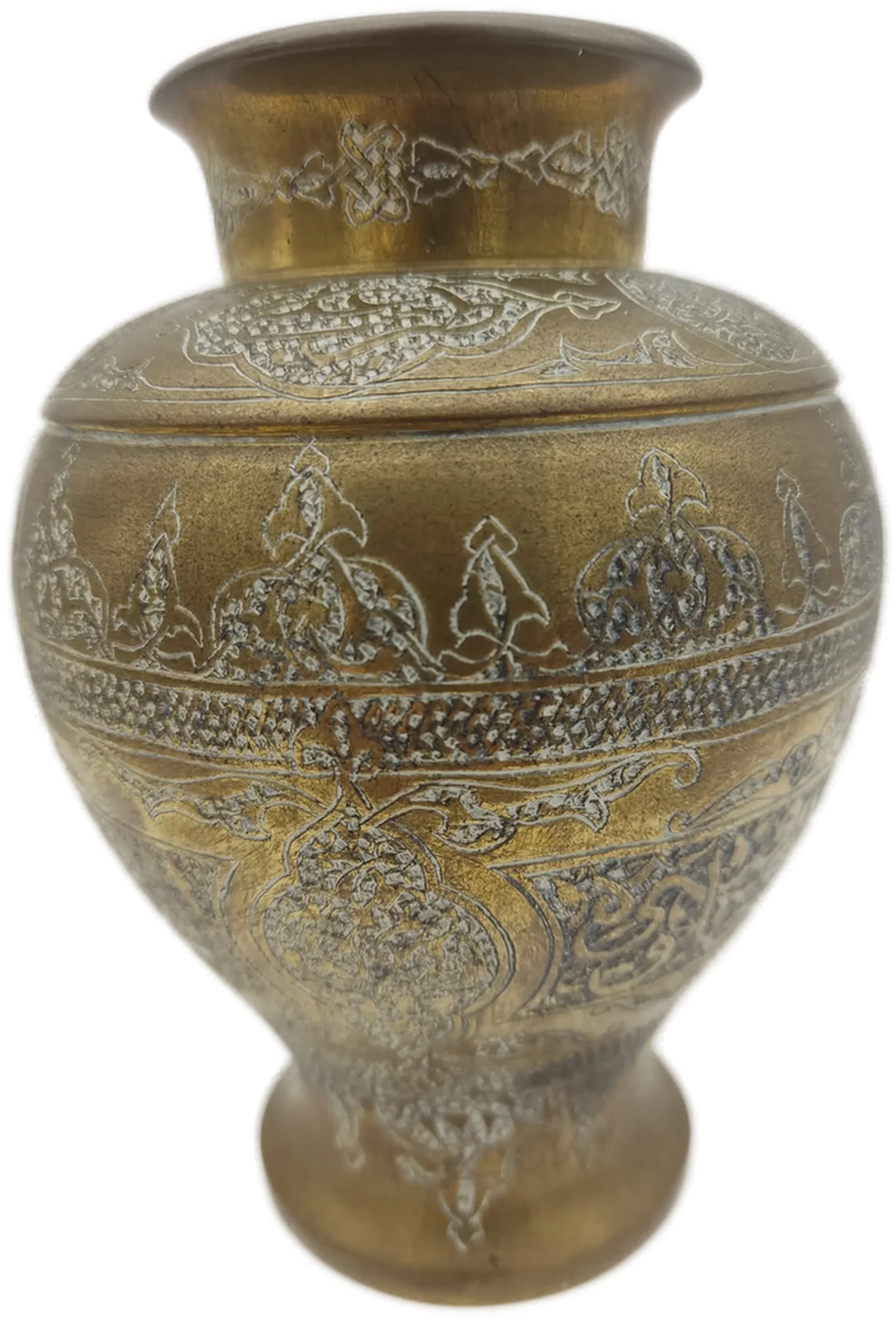 Islamische Arabische Kalligraphie Messingvase | Handgravierter Orientalische Charme – Bild 2